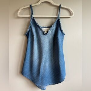EVEREVE Cloth & Stone Blue Denim Sleeveless Tank